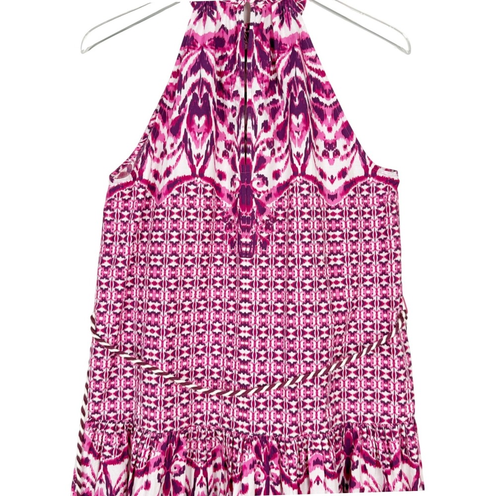Calypso St Barth Brigitte Batik Magenta Print Maxi Dress Medium - Picture 6 of 16